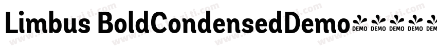 Limbus BoldCondensedDemo字体转换